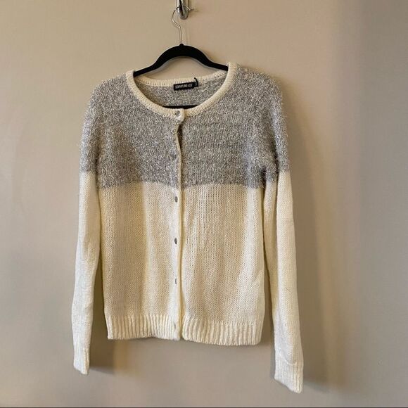 Sophyline & Co- Metallic Detail Top Button Front Cardigan - Picture 5 of 13